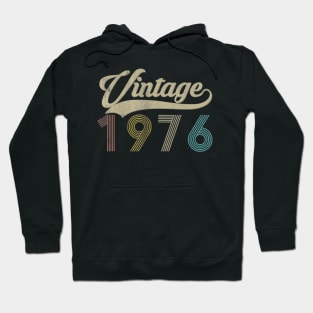 Vintage 1976 44th Birthday Gift For Men Women Hoodie